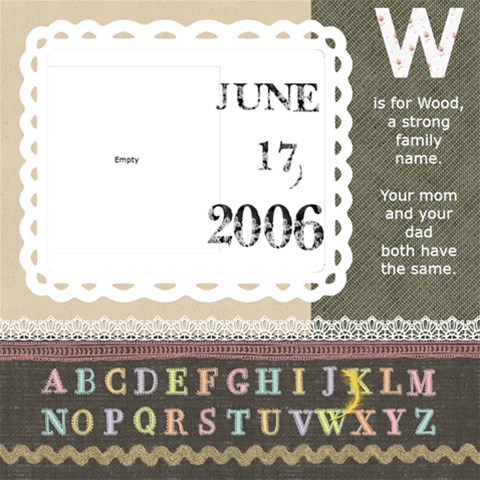 Haley s Abc Book 2009 To Print By Lisa 12 x12 Scrapbook Page - 25 Haley s Abc Book 2009 To Print By Lisa 12 x12 Scrapbook Page - 25