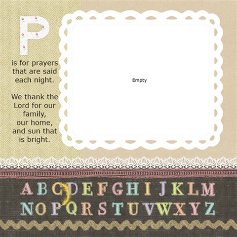 Haley s Abc Book 2009 To Print By Lisa 12 x12  Scrapbook Page - 18