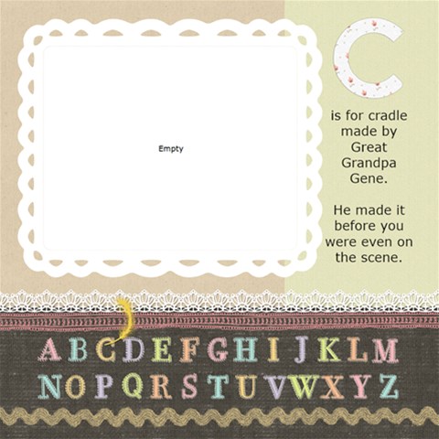 Haley s Abc Book 2009 To Print By Lisa 12 x12  Scrapbook Page - 5