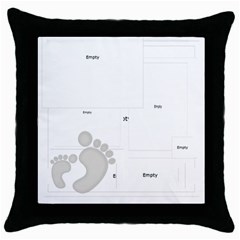 our baby - Throw Pillow Case (Black)