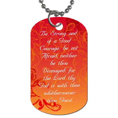 Ym/yw Dog Tag By Amber Front