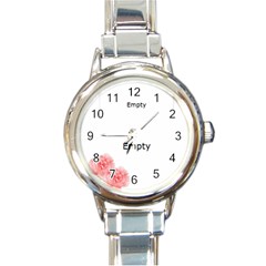 my mom - Round Italian Charm Watch