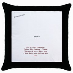pillow - Throw Pillow Case (Black)