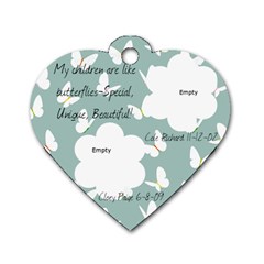 Kids Tag - Dog Tag Heart (One Side)