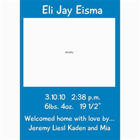 Announcement By Liesl 7 x5  Photo Card - 7