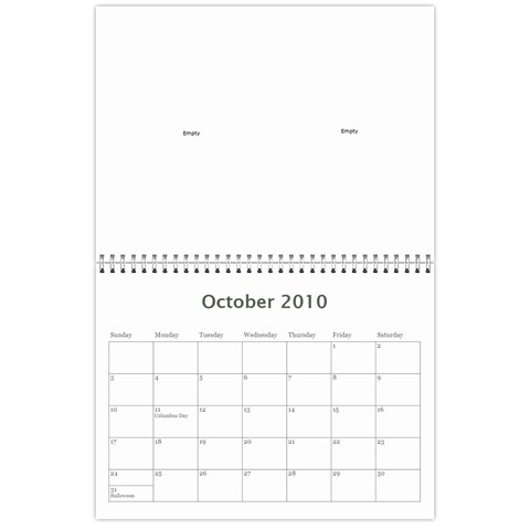 Calendar I Made For Us! By Holly Oct 2010