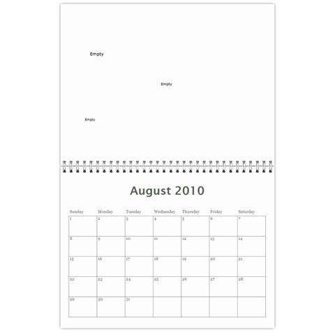 Calendar I Made For Us! By Holly Aug 2010