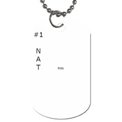 Goalie dogtags - Dog Tag (Two Sides)