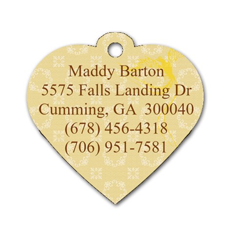 Maddy Tag By Michael Barton Back