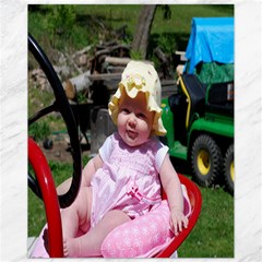 Anya on Grampa Lee s Tractor - Canvas 11  x 14 