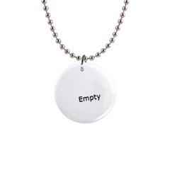 V pendant - 1  Button Necklace
