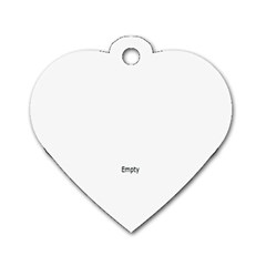 Dog Tag Heart (One Side)