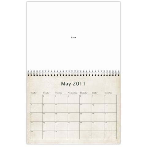Mum s Calendar By Christine May 2011