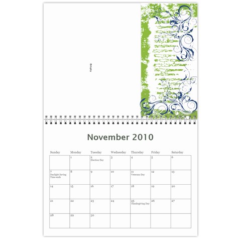 My Parents  2010 Calendar By Melissa Solito Nov 2010