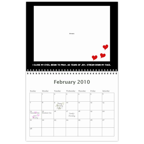 Calendar By Jessica Feb 2010