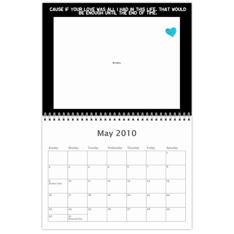 Calendar By Jessica May 2010