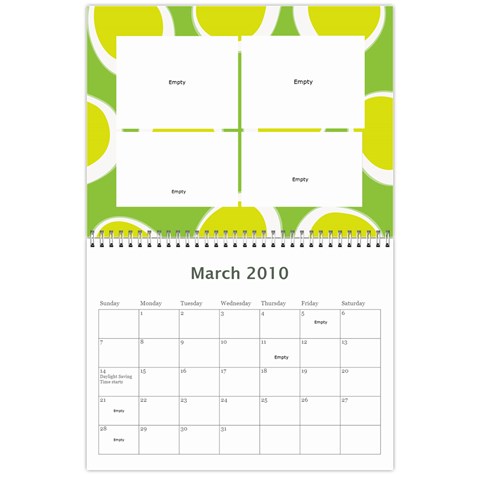 Gleason Calendar By Joy Mar 2010