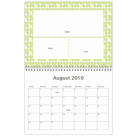 Gleason Calendar By Joy Aug 2010