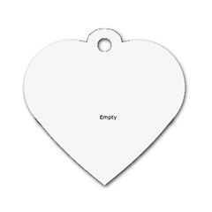 Backpack ID Dog Tag - Dog Tag Heart (Two Sides)