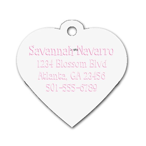 Backpack Id Dog Tag By Jessica Navarro Back