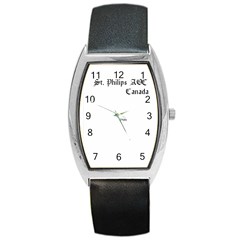 Womens St. Philips Watch black font - Barrel Style Metal Watch