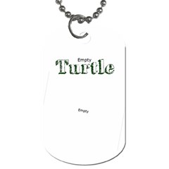 turtle - Dog Tag (One Side)
