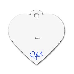 yuri - Dog Tag Heart (One Side)