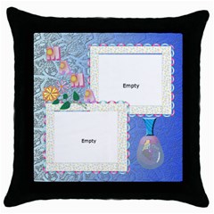 cojin MAMA - Throw Pillow Case (Black)