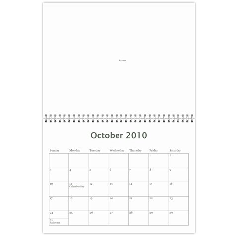 2010 Calendar By Brandy Oct 2010