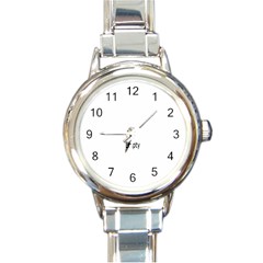 Round Italian Charm Watch