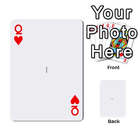 Queen Deck Of Cards By Amy Losh Front - HeartQ