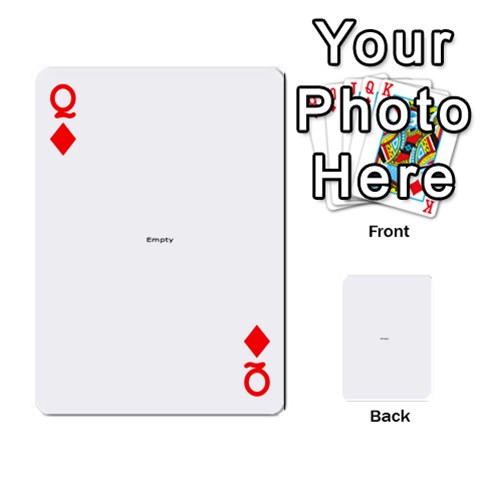 Queen Deck Of Cards By Amy Losh Front - DiamondQ