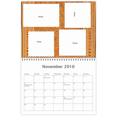 Calendar For Grandparents By Sharon Nov 2010