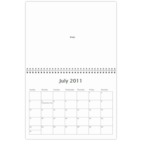 Pinup Calendar By Dana Jul 2011