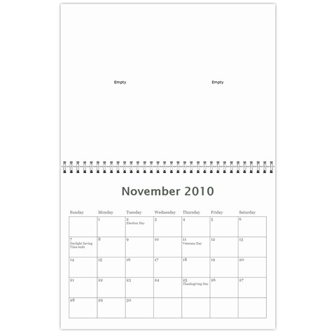 Pinup Calendar By Dana Nov 2010