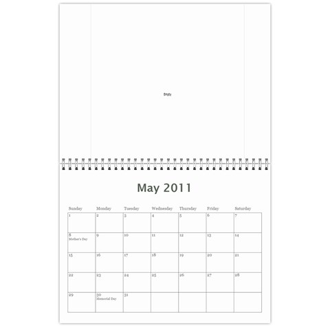 Pinup Calendar By Dana May 2011