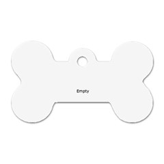Max s collar tag - Dog Tag Bone (One Side)