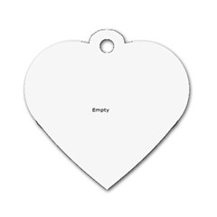 double - Dog Tag Heart (Two Sides)