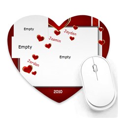 ValentineKidsPowellGp - Heart Mousepad