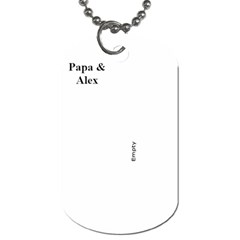 Papa & Alex - Dog Tag (Two Sides)