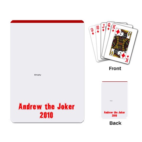 Andrew The Joker Playing Cards By Sharon Back