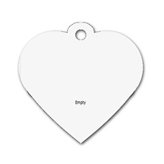 Dog Tag Heart (One Side)