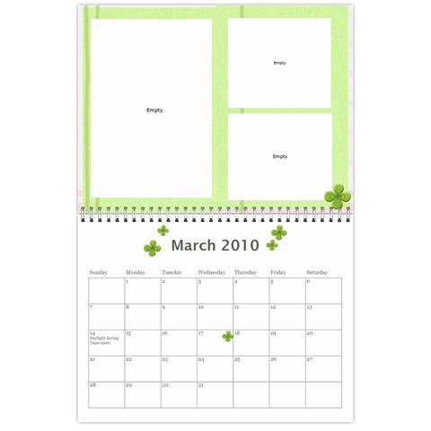 Calendar By Jessica Mar 2010