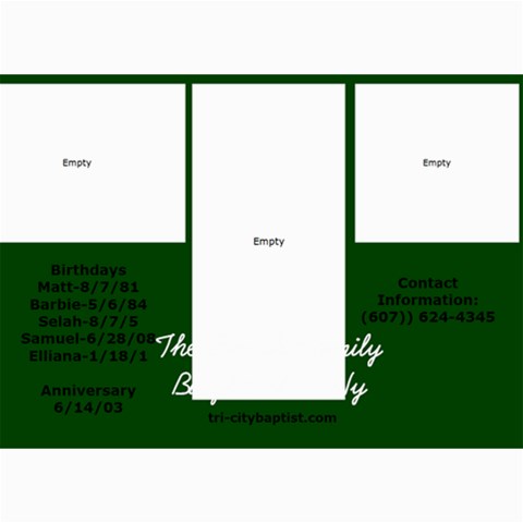 Prayer Cards By Barbie 7 x5  Photo Card - 2
