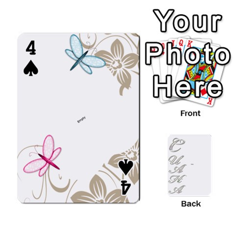 Card By Asya Front - Spade4