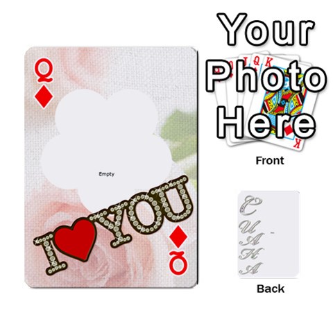 Queen Card By Asya Front - DiamondQ
