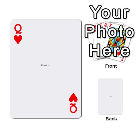Queen Deck Of Cards By Cynthia Front - HeartQ