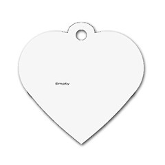 Dog Tag Heart (One Side)