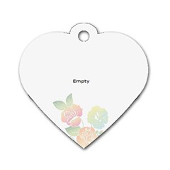 Glen and Mom - Dog Tag Heart (One Side)