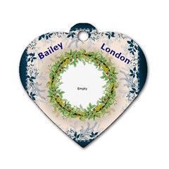 moms dogtag - Dog Tag Heart (Two Sides)